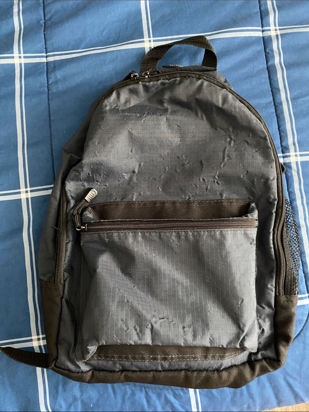 Blueish teal and black Coronado ripstop backpack